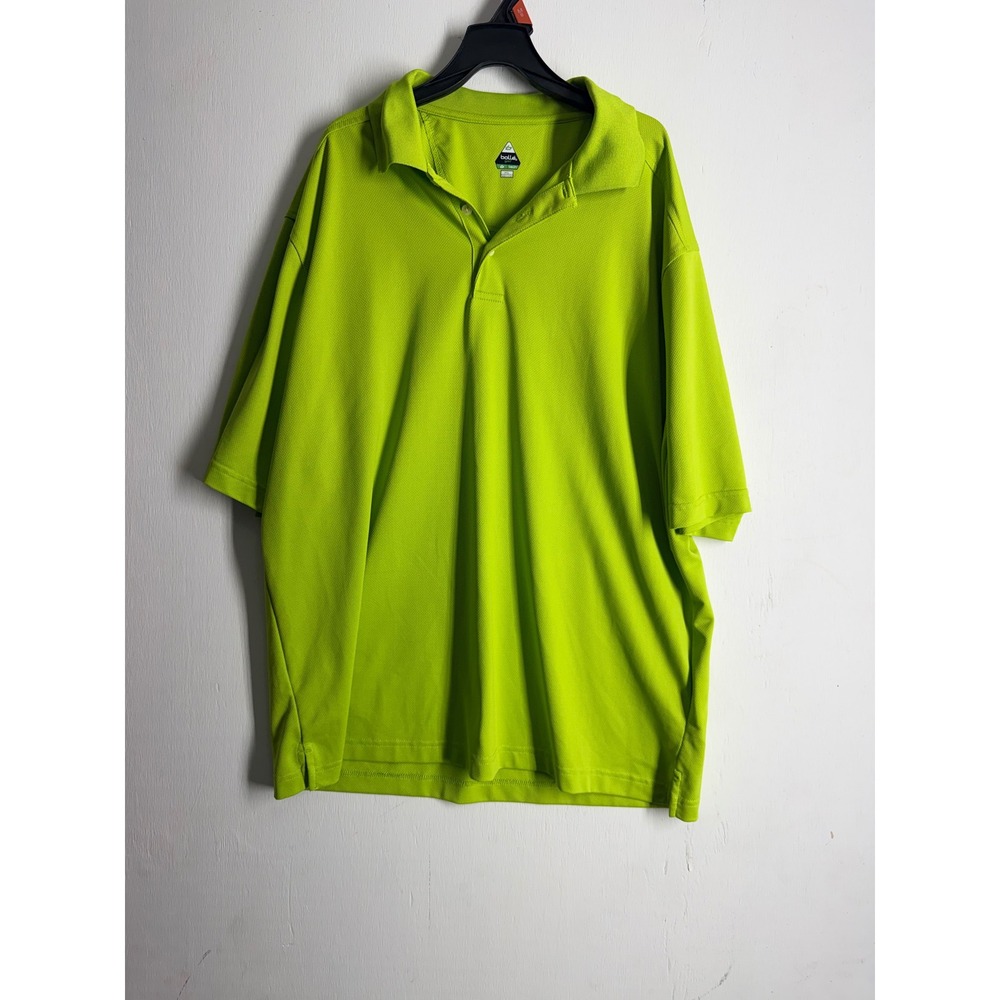 Bolle Golf B-Tech Mens XL Lime Green Short Sleeve Performance Polo Shirt